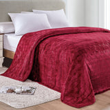 Ultra-Soft Lightweight All-Season Embossed Microplush Blanket for Bed & Couch