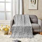 Ultra-Soft Lightweight All-Season Embossed Microplush Blanket for Bed & Couch