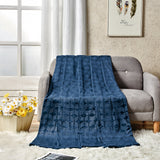 Ultra-Soft Lightweight All-Season Embossed Microplush Blanket for Bed & Couch