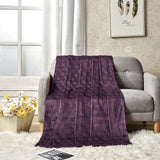 Ultra-Soft Lightweight All-Season Embossed Microplush Blanket for Bed & Couch