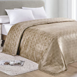 Ultra-Soft Lightweight All-Season Embossed Microplush Blanket for Bed & Couch