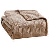 Ultra-Soft Lightweight All-Season Embossed Microplush Blanket for Bed & Couch