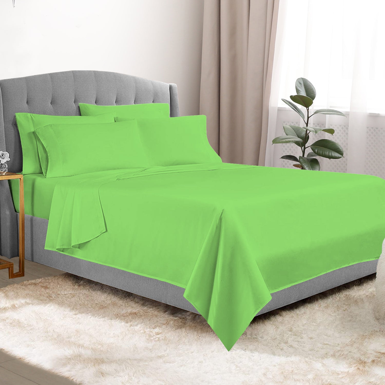 6-Piece Deep Pocket Premium Bed Sheet Set - Bright Colors