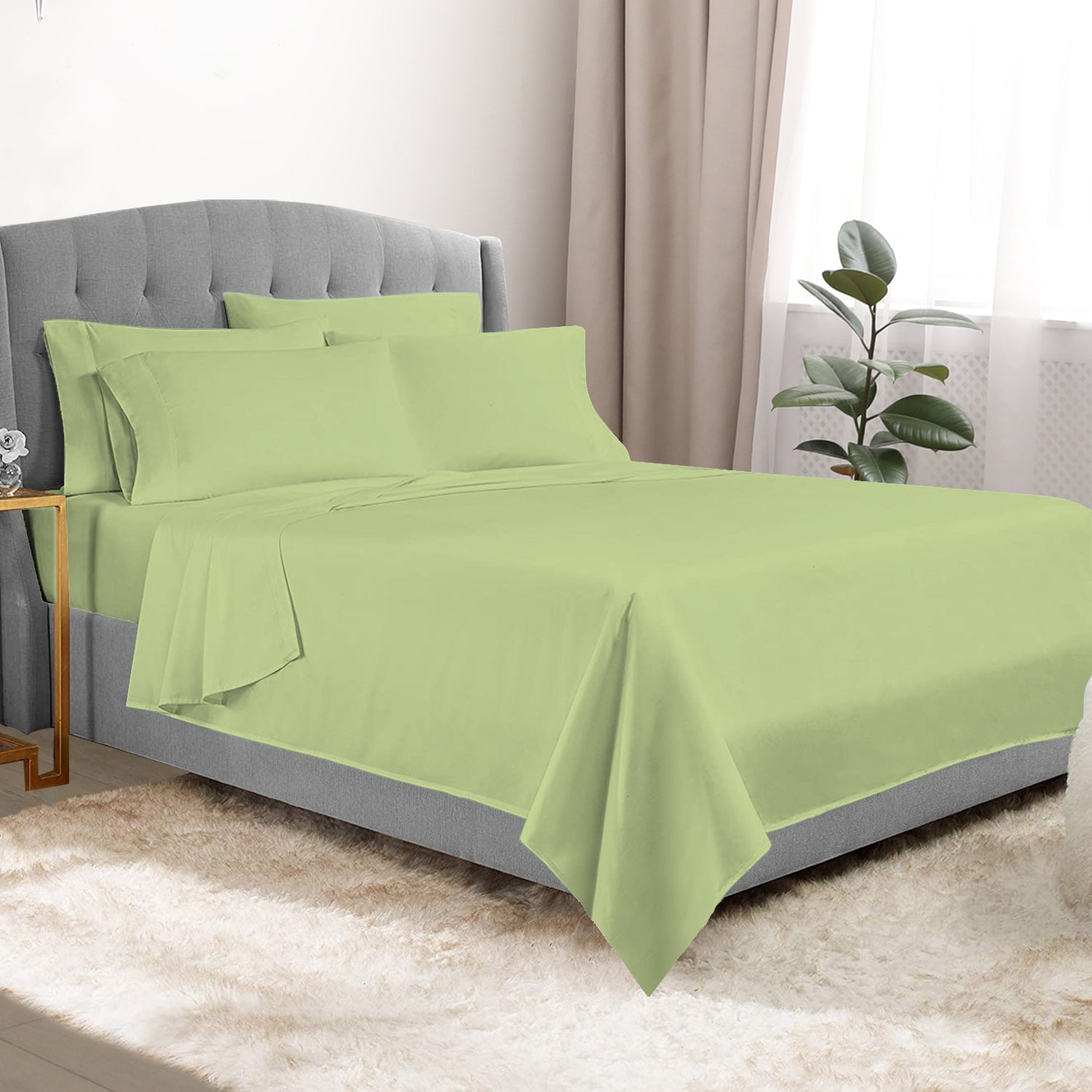 6-Piece Deep Pocket Premium Bed Sheet Set - Summer Colors