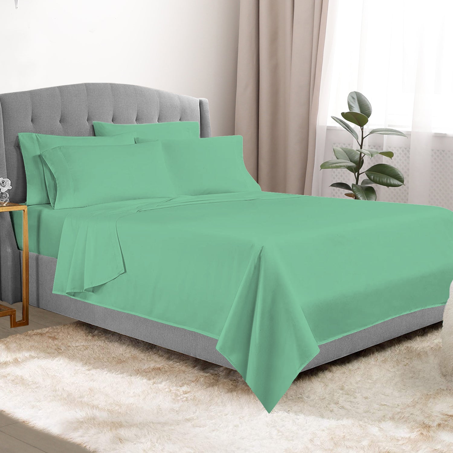 6-Piece Deep Pocket Premium Bed Sheet Set - Bright Colors