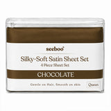 Silky-Soft Satin Sheet Set (4-Piece)