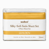 Silky-Soft Satin Sheet Set (4-Piece)