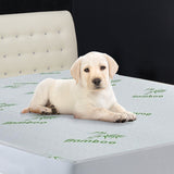 Waterproof Ultra Soft Breathable Bamboo and Terry Cloth Fitted Bed Mattress Cover Leak Protector (80" x 60")