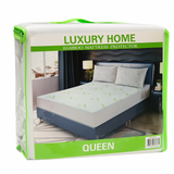 Waterproof Ultra Soft Breathable Bamboo and Terry Cloth Fitted Bed Mattress Cover Leak Protector (80" x 60")
