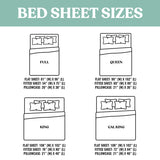 Lightweight Microfiber Bed Sheet Set – 6-Piece Ultra-Soft, Wrinkle-Free Bedding – Deep Pocket Sheets with Pillowcases – Full, Queen, King, California King