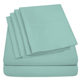 Lightweight Microfiber Bed Sheet Set – 6-Piece Ultra-Soft, Wrinkle-Free Bedding – Deep Pocket Sheets with Pillowcases – Full, Queen, King, California King