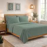 Lightweight Microfiber Bed Sheet Set – 6-Piece Ultra-Soft, Wrinkle-Free Bedding – Deep Pocket Sheets with Pillowcases – Full, Queen, King, California King