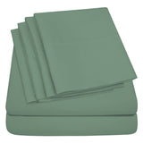 Lightweight Microfiber Bed Sheet Set – 6-Piece Ultra-Soft, Wrinkle-Free Bedding – Deep Pocket Sheets with Pillowcases – Full, Queen, King, California King