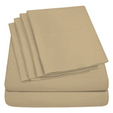 Lightweight Microfiber Bed Sheet Set – 6-Piece Ultra-Soft, Wrinkle-Free Bedding – Deep Pocket Sheets with Pillowcases – Full, Queen, King, California King