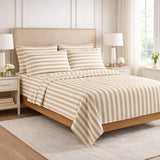 Lightweight Microfiber Bed Sheet Set – 6-Piece Ultra-Soft, Wrinkle-Free Bedding – Deep Pocket Sheets with Pillowcases – Full, Queen, King, California King