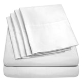 Lightweight Microfiber Bed Sheet Set – 6-Piece Ultra-Soft, Wrinkle-Free Bedding – Deep Pocket Sheets with Pillowcases – Full, Queen, King, California King