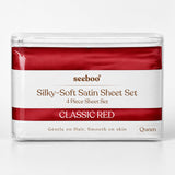 Silky-Soft Satin Sheet Set (4-Piece)