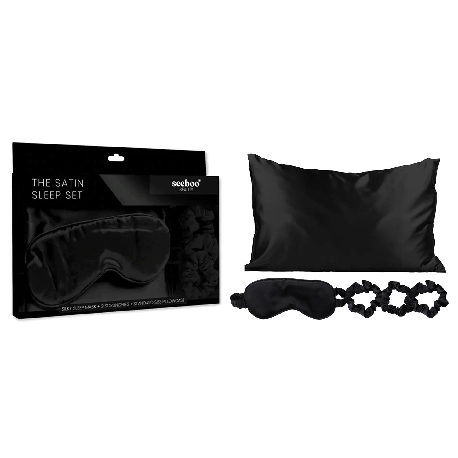Silky Satin Cozy Comfortable Sleep Set (5-Piece) for Ultimate Relaxation