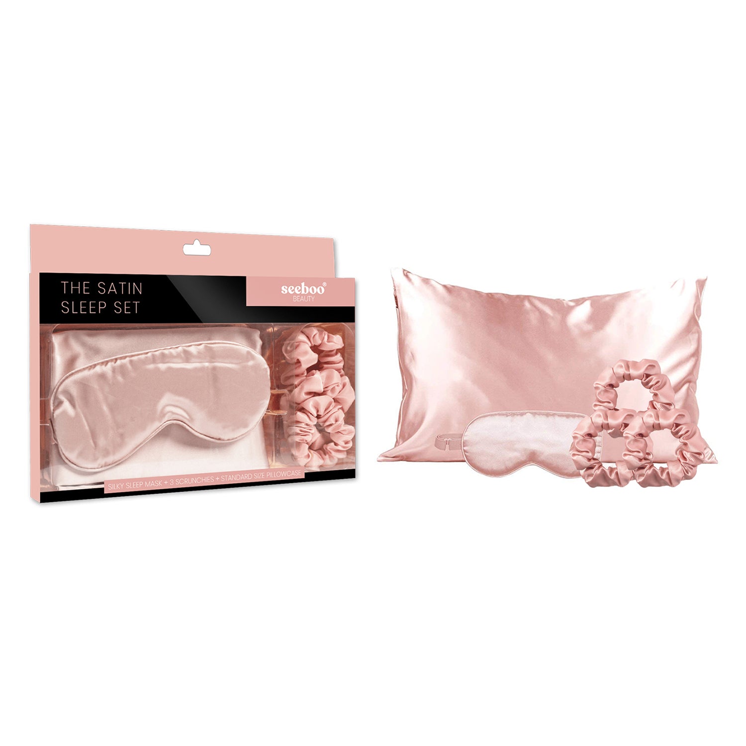 Silky Satin Cozy Comfortable Sleep Set (5-Piece) for Ultimate Relaxation