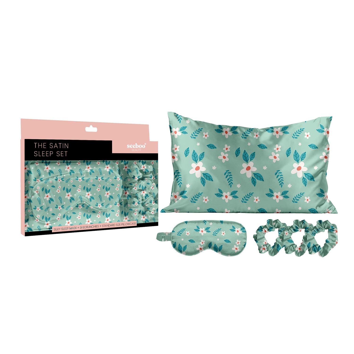 Silky Satin Cozy Comfortable Sleep Set (5-Piece) for Ultimate Relaxation