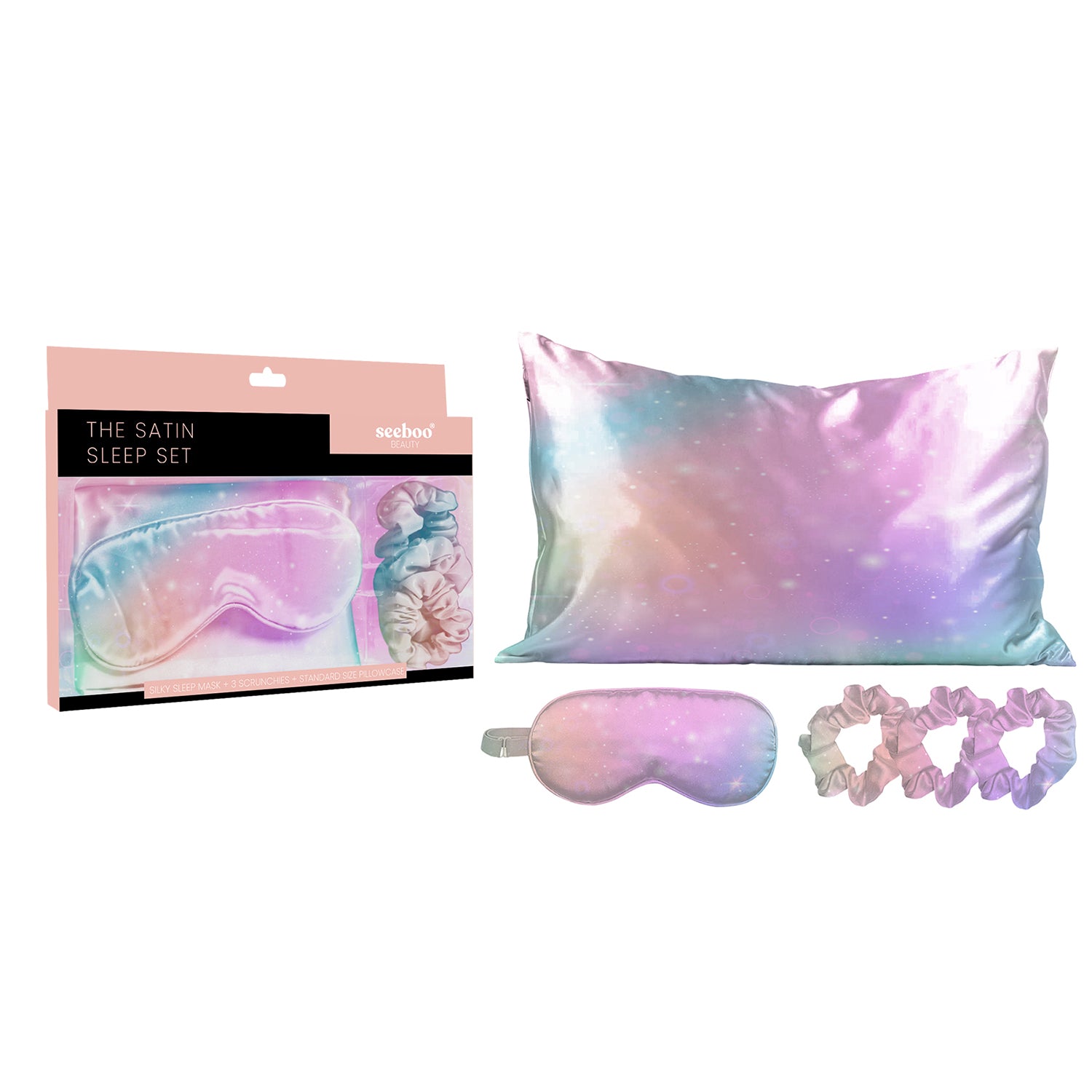 Silky Satin Cozy Comfortable Sleep Set (5-Piece) for Ultimate Relaxation