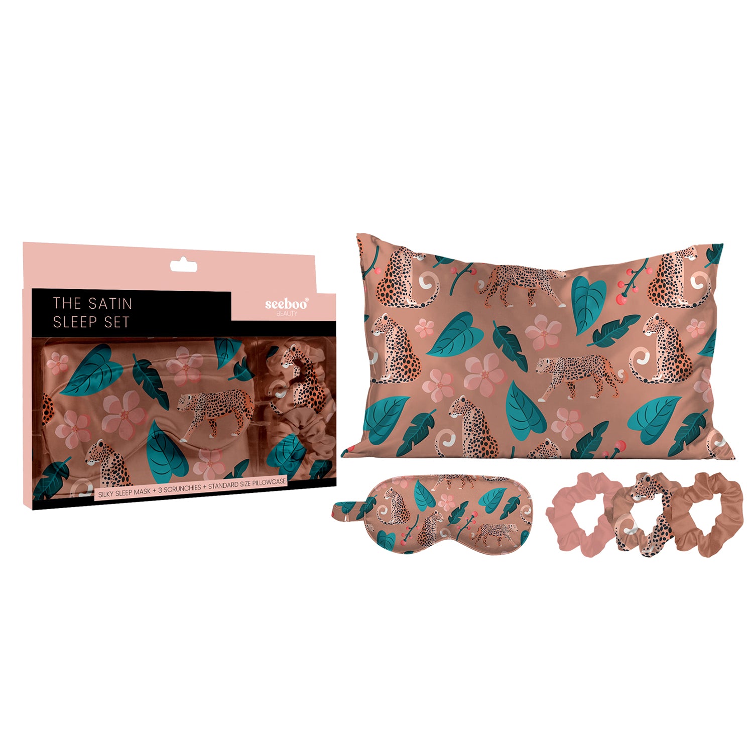 Silky Satin Cozy Comfortable Sleep Set (5-Piece) for Ultimate Relaxation