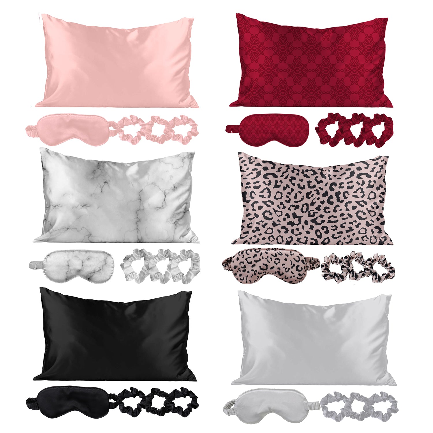 Silky Satin Cozy Comfortable Sleep Set (5-Piece) for Ultimate Relaxation