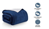 Lightweight Super Soft Cozy  Sherpa Fleece Throw Blanket