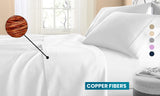 Copper Infused Deep Pockets Luxurious Sheet Sets (4  or 6-Piece)