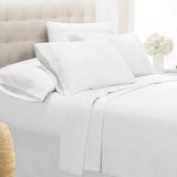 6 Piece Set: Super-Soft 1800 Series Bamboo Fiber Bed Sheets